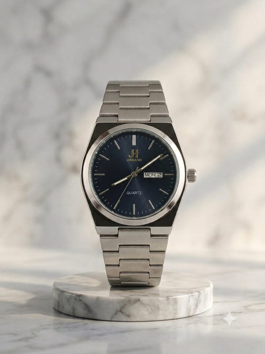 JI BRAND Premium Black Dial Quartz Watch